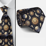 Celestial Pattern Diamond Stropdas<br><div class="desc">Celestial Sun, Moon, Planet & Stars Necktie Bring the cosmos to your wardrobe with this striking celestial-themed necktie. Featuring intricate sun, moon, planet, and star motifs, this tie blends celestial wonder with sophisticated style. Perfect for those who love astronomy, astrology, or just want to add a unique statement piece to...</div>