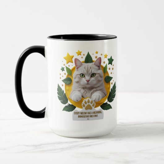 Celestial Paws – 15 oz Cat Combo Mok (Links)