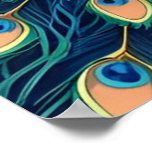 Celestial Peacock Bloom Bible Verse Poster (Hoek)