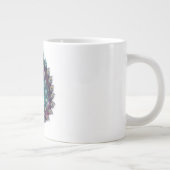 Celestial Peacock Cosmic Art Coffee Mug Grote Koffiekop (Rechts)