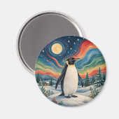 Celestial Penguin's Winterzonnewende Magneet (Voorkant / Achterkant)