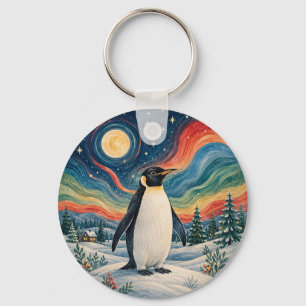 Celestial Penguin's Winterzonnewende Sleutelhanger