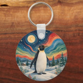 Celestial Penguin's Winterzonnewende Sleutelhanger (Voorkant)