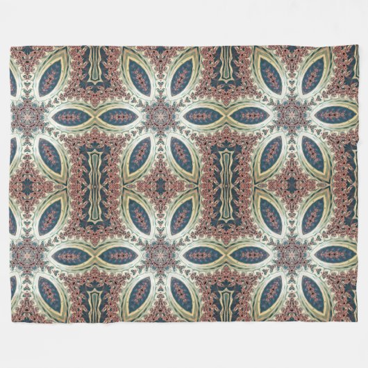 Celestial Petals of Infinity Fleece Deken (Voorkant (Horizontaal))