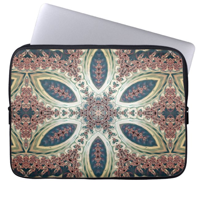 Celestial Petals of Infinity Laptop Sleeve (Voorkant)
