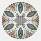 Celestial Petals of Infinity Ronde Sticker (Voorkant)