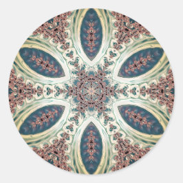 Celestial Petals of Infinity Ronde Sticker