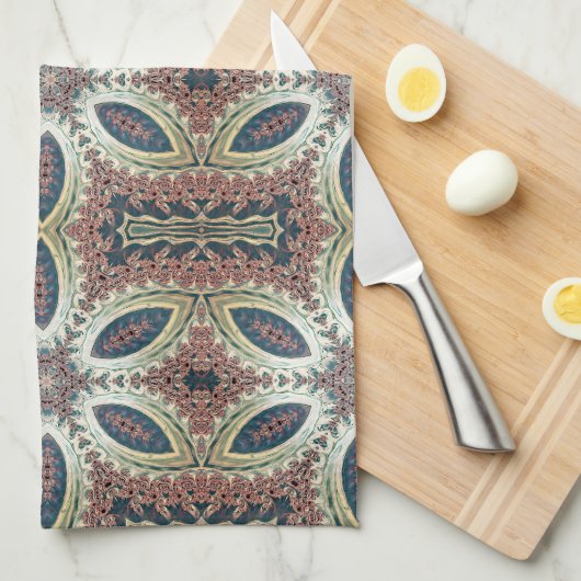 Celestial Petals of Infinity Theedoek (Quarter Fold)