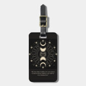 Celestial Phases: Bagagelabels geïnspireerd door M (Voorkant verticaal)