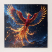 Celestial Phoenix Rebirth - De eeuwige Vuurvogel Legpuzzel (Verticaal)