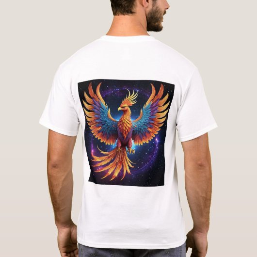 "Celestial Phoenix Rebirth T-shirt" T-shirt (Achterkant)