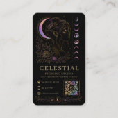 Celestial Piercing Studio Luxe Zwart Goud QR  Visitekaartje (Voorkant)