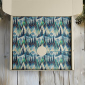 Celestial Pines Mountain Abstract Winter Tissuepapier
