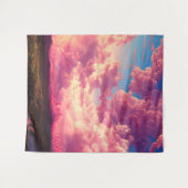 Celestial Pink Sky Wandkleed (Voorkant (horizontaal))