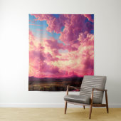 Celestial Pink Sky Wandkleed (In situ)