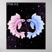 Celestial Pisces – Astrology Art Poster (Voorkant)