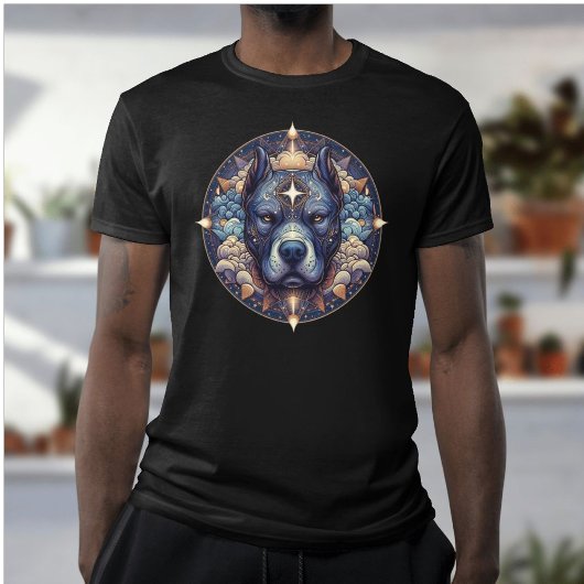 Celestial Pitbull Guardian T-shirt