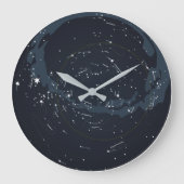 Celestial Planisphere Wall Clock Grote Klok (Voorkant)