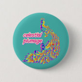 celestial plumage ronde button 5,7 cm (Voorkant)