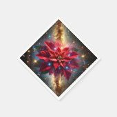 Celestial Poinsettia Feestelijke Bloemenontkoppeli Servet (Hoek)