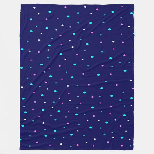 Celestial Polka Dots Fleece Deken (Voorkant)