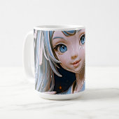 Celestial Porcelain Anime Beauty Koffiemok (Voorkant links)