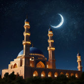 Celestial Prayer: Spirituele Night Sky Canvas Art Afdruk