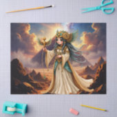 Celestial Priestess of the Golden Pyramid. Tissuepapier (Craft)
