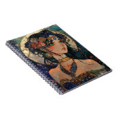 Celestial Princess - Bloemen en Blues Notitieboek (Rechterzijde)