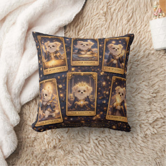 Celestial Pup Oracle – Magical Tarot Card Cushion Kussen