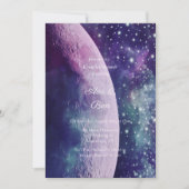 Celestial Purple Galaxy Moon Couples Shower Kaart (Voorkant)