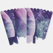 Celestial Purple Galaxy Moon Wedding Bedankdoosjes (Ongevouwen)