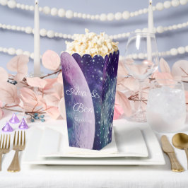Celestial Purple Galaxy Moon Wedding  Bedankdoosjes