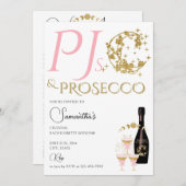 Celestial Pyjama Party PJ's & Prosecco Bachelorett Kaart (Voorkant / Achterkant)