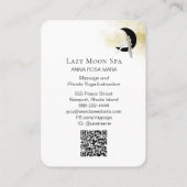 *~* Celestial QR code GODDESS Woman on Moon Visitekaartje (Achterkant)