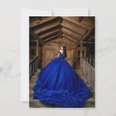  Celestial Quinceanera Midnight Stars Moon  Kaart (Achterkant)