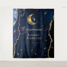  Celestial Quinceanera Midnight Welcome Sign  Wandkleed