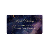 Celestial Quinceañera, op maat Etiket (Voorkant)