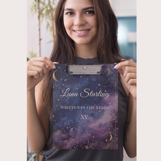 Celestial Quinceañera, op maat Klembord