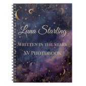 Celestial Quinceañera, op maat Notitieboek (Voorkant)