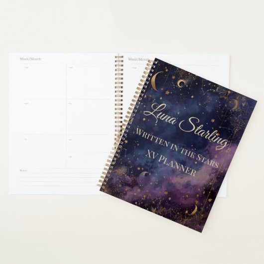 Celestial Quinceañera, op maat Planner (Display)