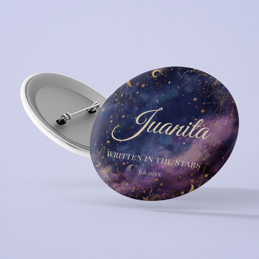 Celestial Quinceañera, op maat Ronde Button 5,7 Cm
