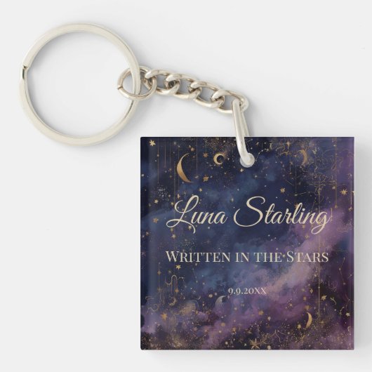 Celestial Quinceañera, op maat Sleutelhanger (Voorkant)
