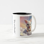 Celestial Rabbit Joy Tweekleurige Koffiemok (Voorkant rechts)