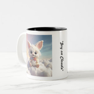 Celestial Rabbit Joy Tweekleurige Koffiemok