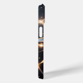 Celestial Radiance Golden Starburst Phone Case (Achterkant / Rechts)