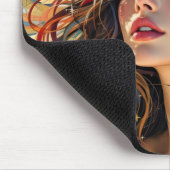 Celestial Radiance - Rainbow Winged Angel Portret Muismat (Hoek)