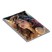 Celestial Radiance - Rainbow Winged Angel Portret Notitieboek (Rechterzijde)