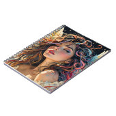 Celestial Radiance - Rainbow Winged Angel Portret Notitieboek (Linkerzijde)