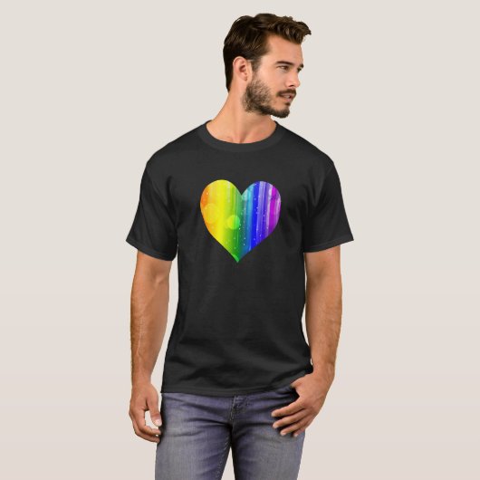 Celestial Rainbow Heart T-shirt (Voorkant volledig)